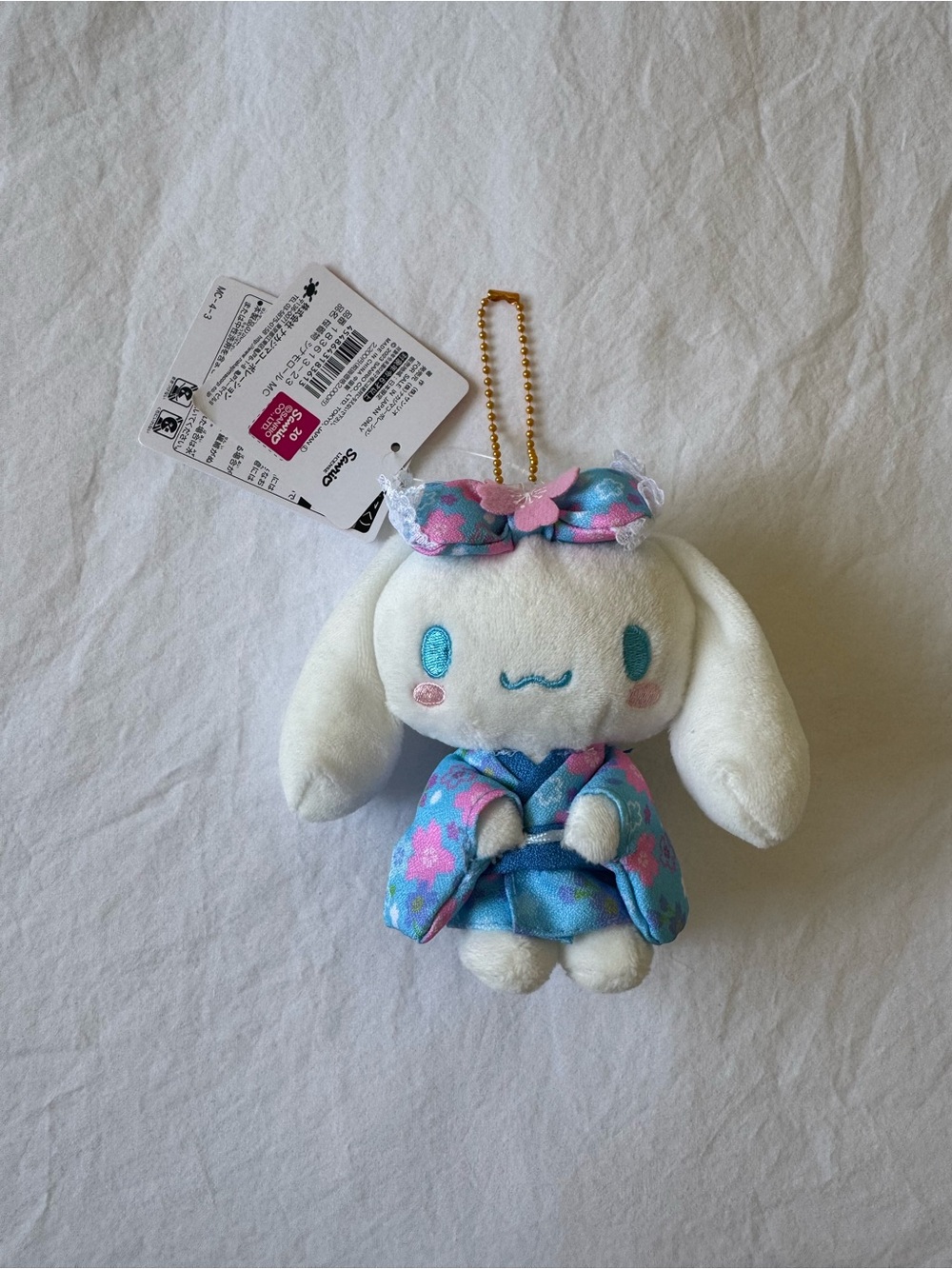 Japan Exclusive Sanrio Cinnamoroll Kimono Plush Keychain